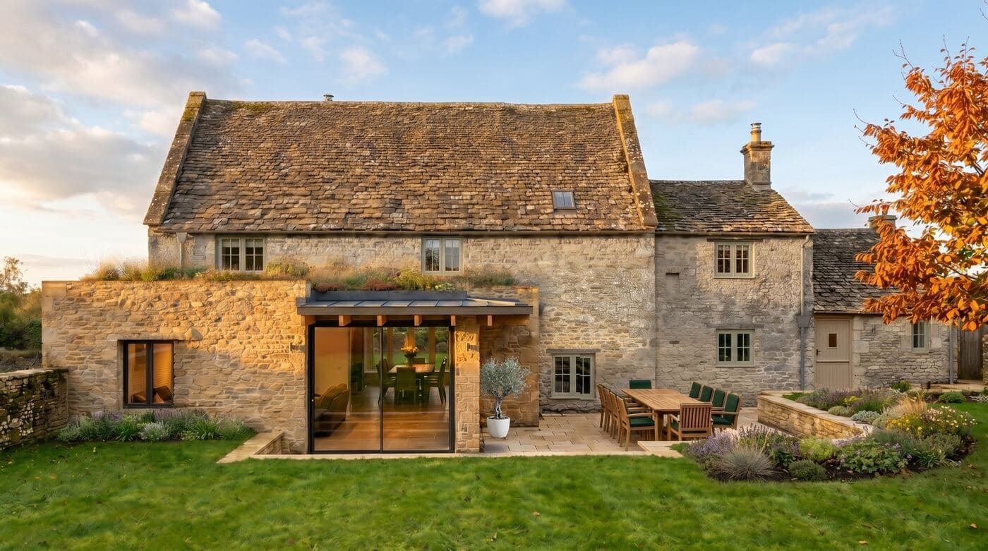Barn Cottage — architectural render / archviz visualisation, scal3