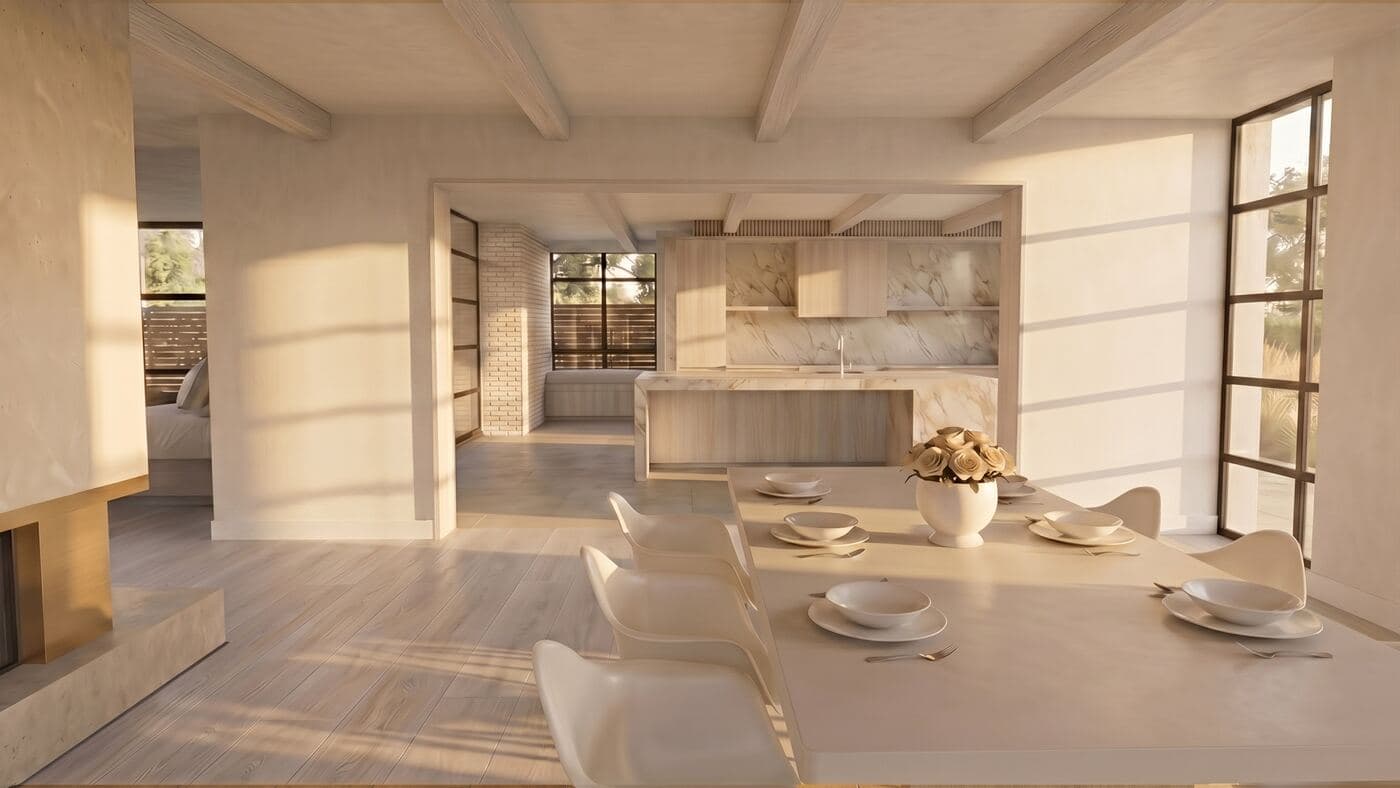 Woodend — architectural render / archviz visualisation, scal3